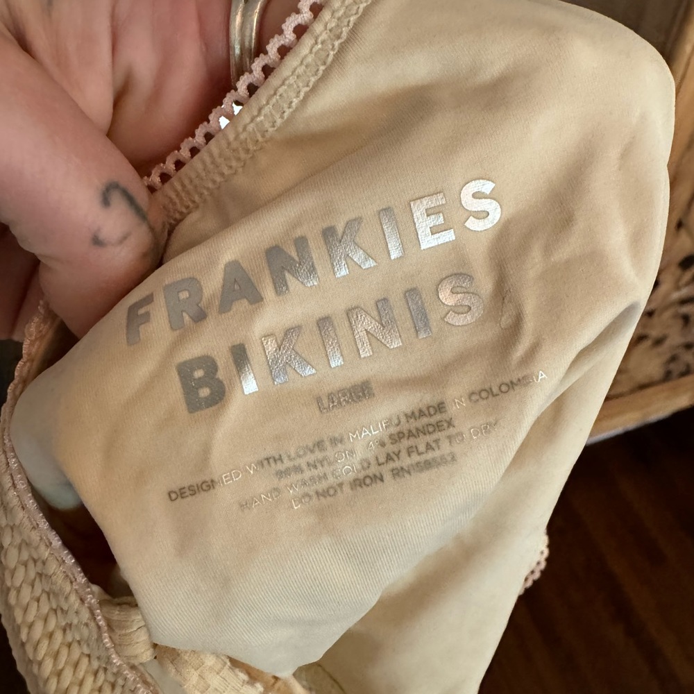 Frankie’s Bikinis Julianna waffle thermal cheeky one piece with cut outs - Picture 13 of 13
